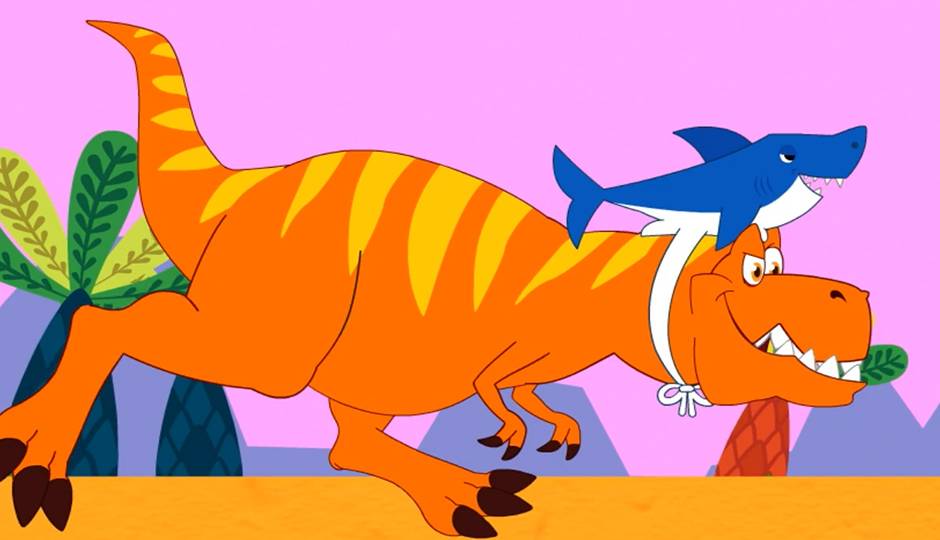 恐龙和鲨鱼一家亲