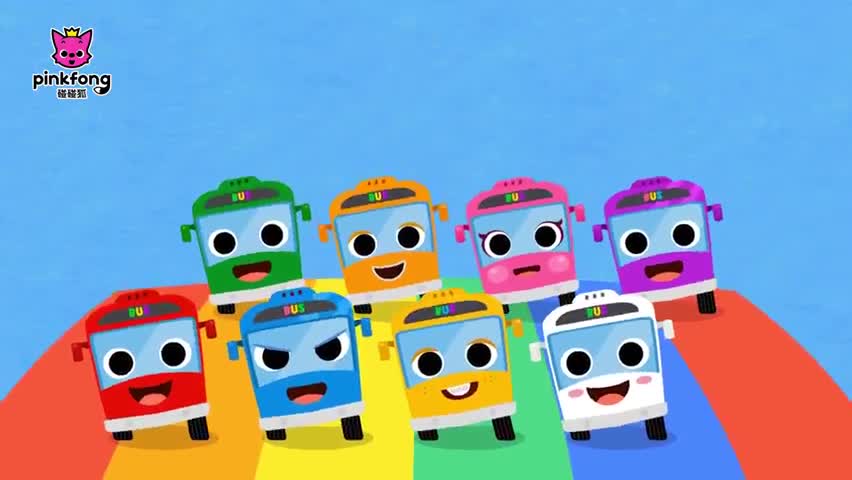 五颜六色的巴士