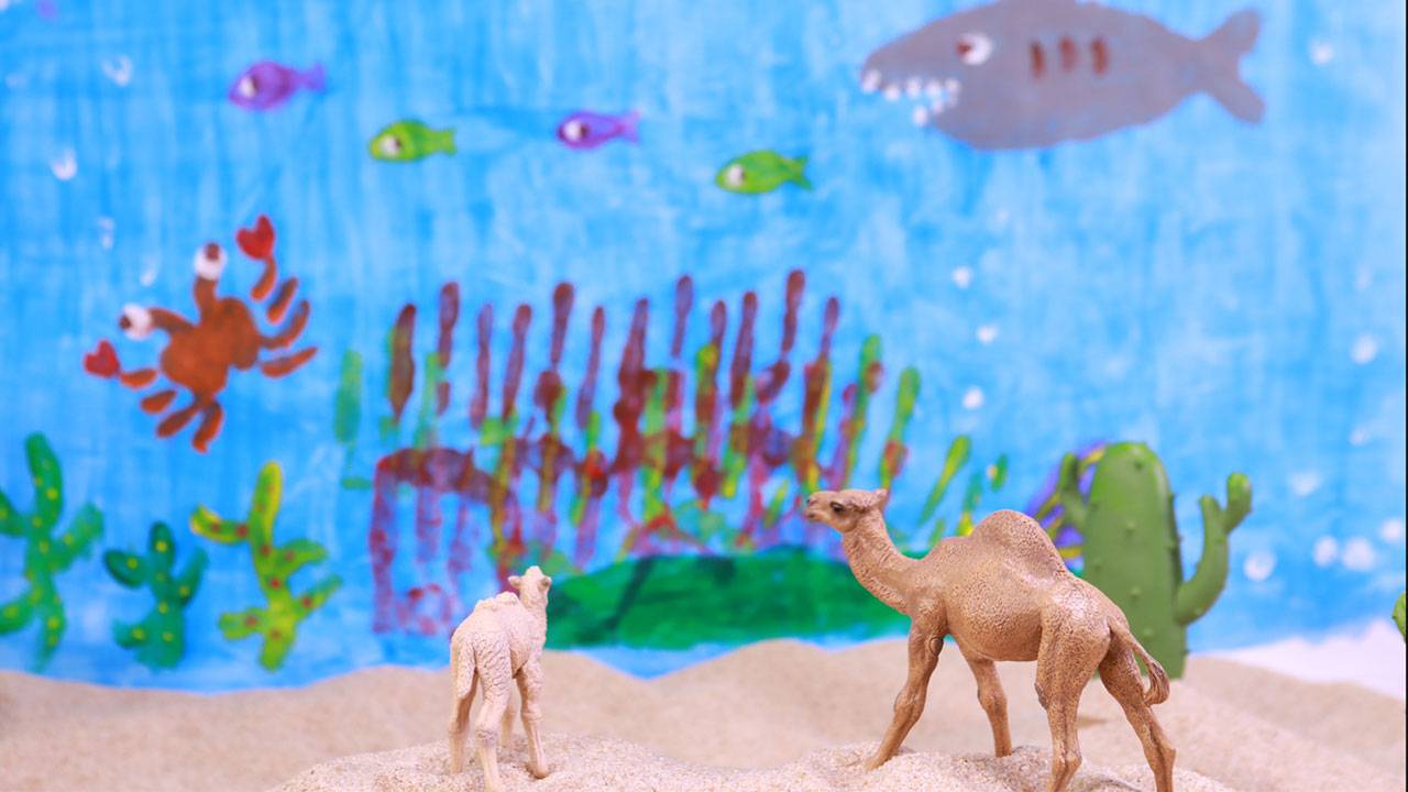 海底世界手指画