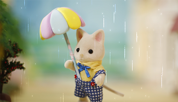 折纸雨伞