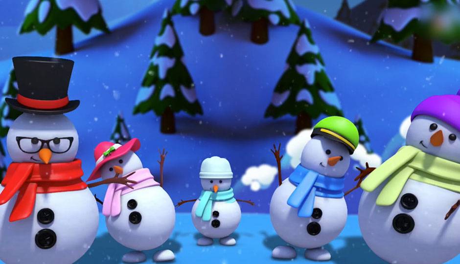 雪人手指家庭 Snowman Finger Family