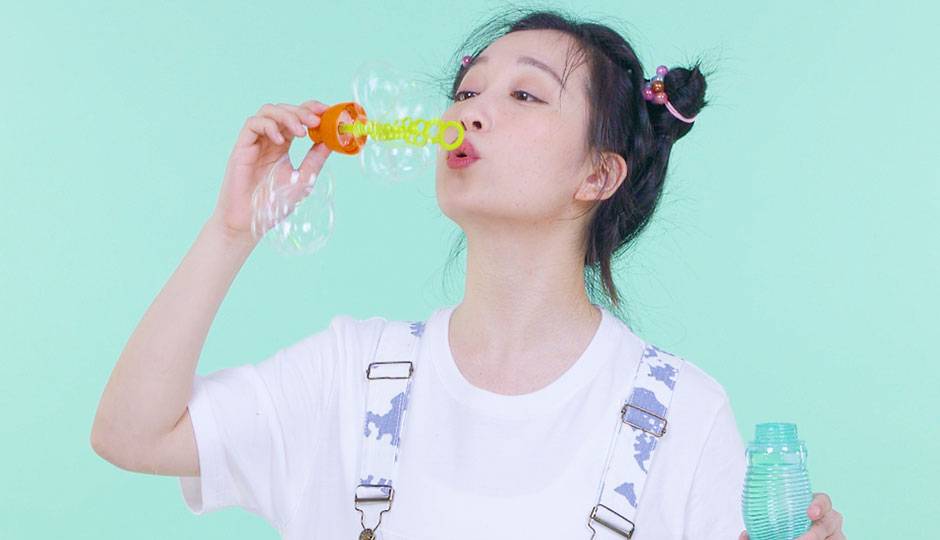 吹泡泡