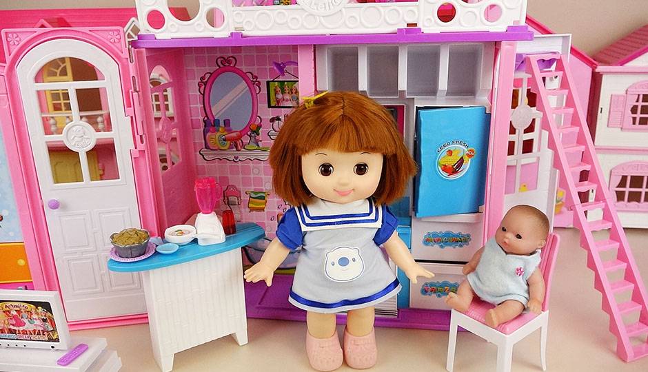 宝宝多莉和多莉双层住宅玩具