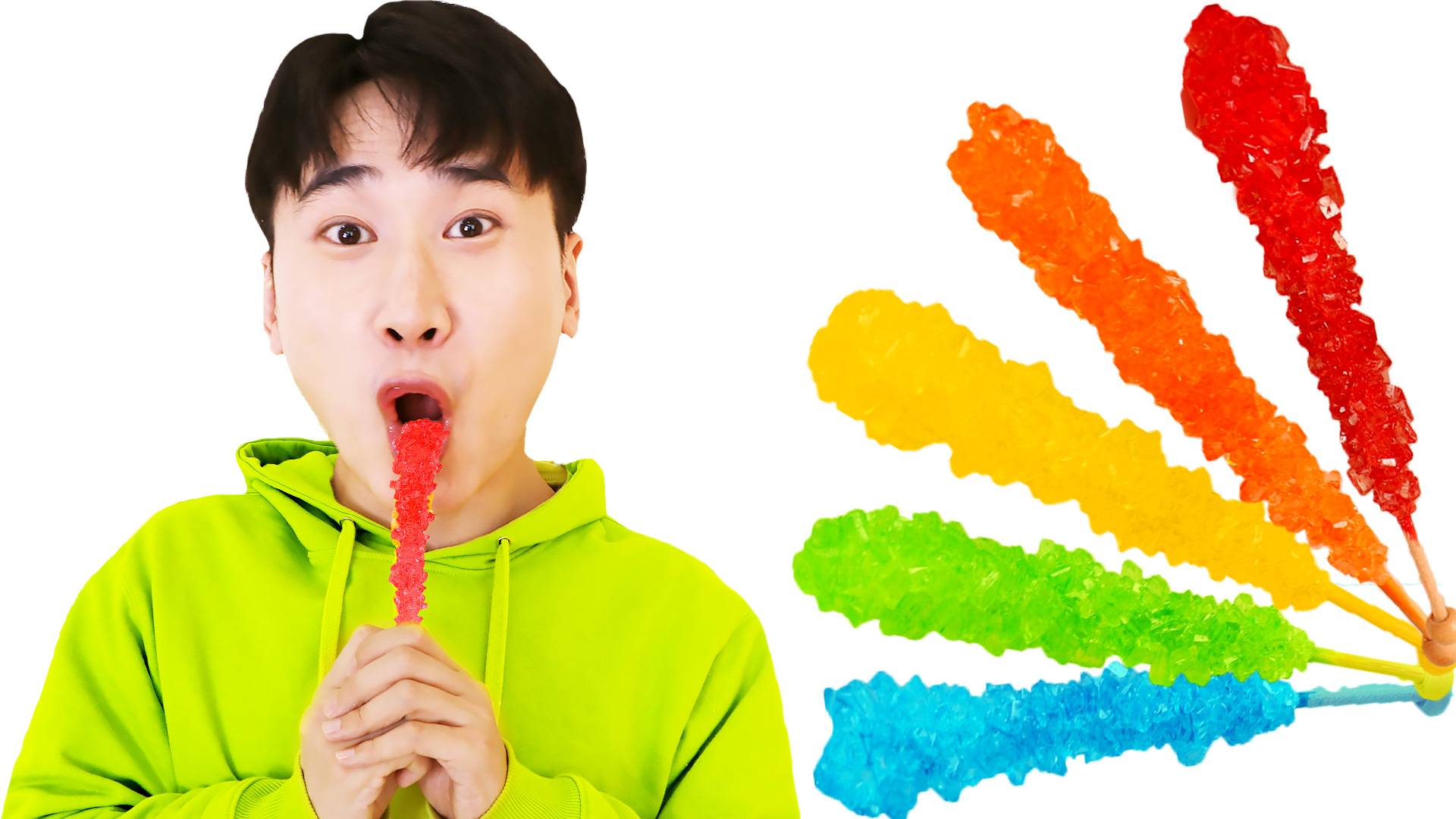 彩色糖果版趣味颜色英语儿歌！
