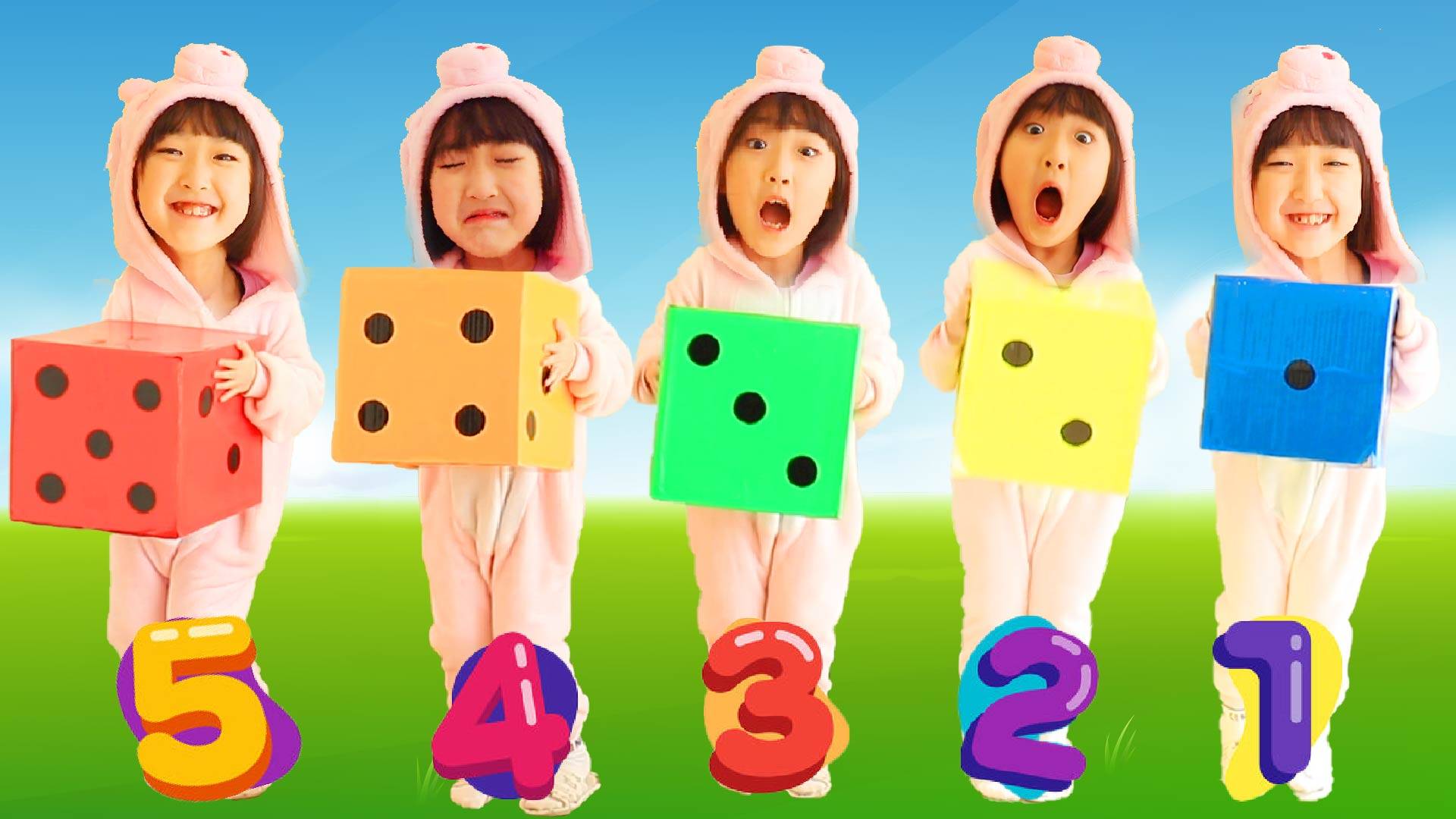 娜娜演绎经典儿歌，五个小宝宝