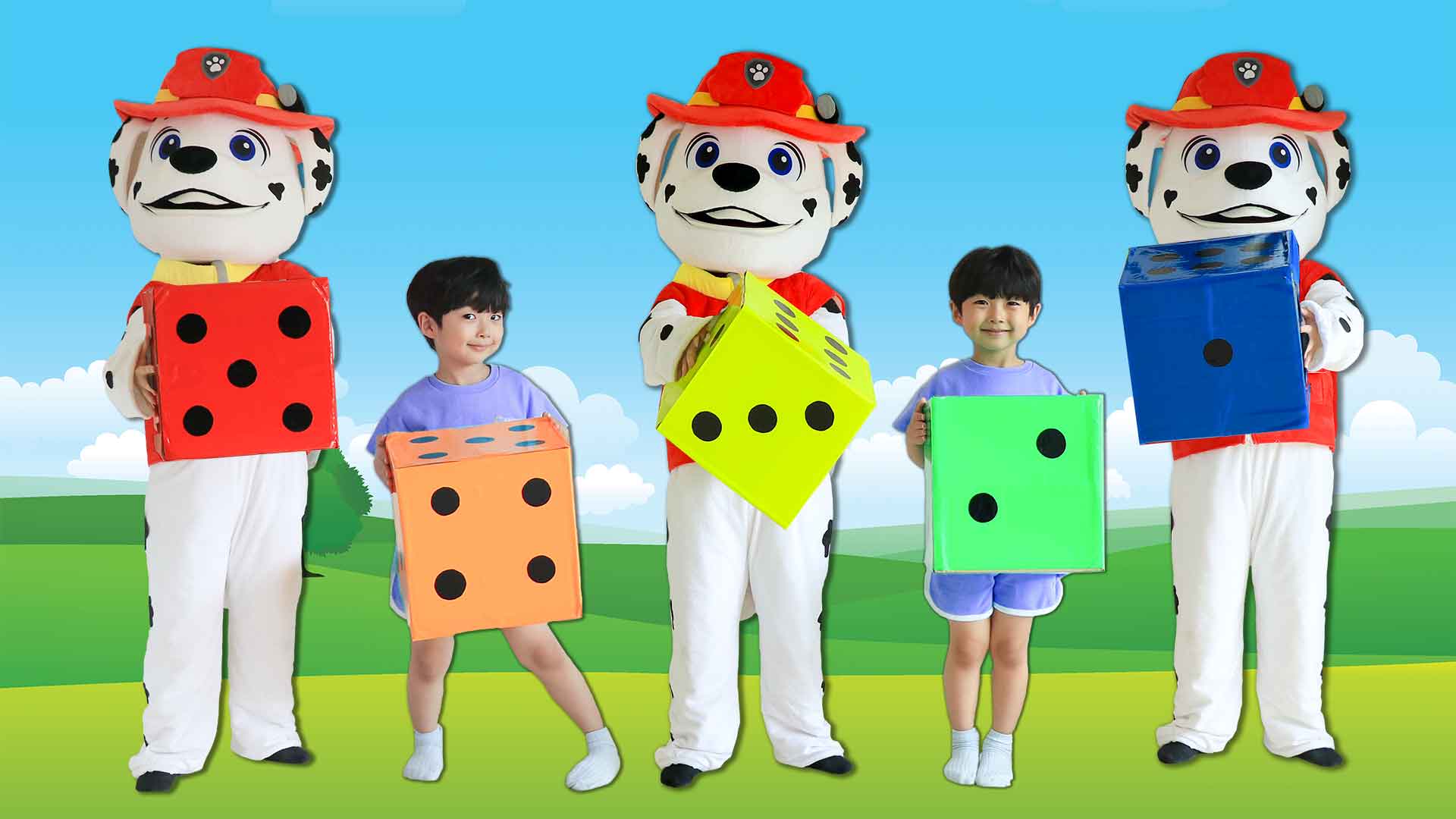 投骰子趣味儿歌！五个小朋友在床上跳！