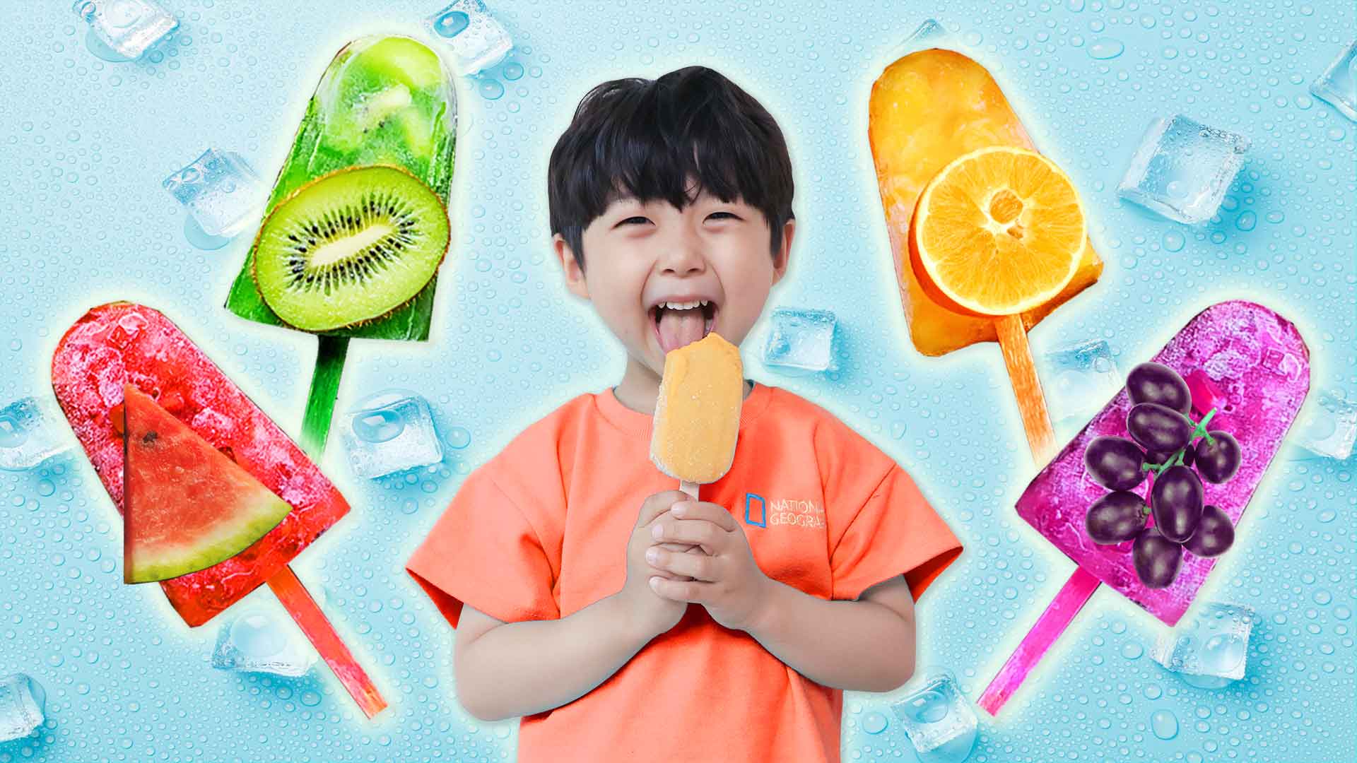 神奇的魔法棒把水果都变成冰淇淋了！夏季不要贪凉哦！