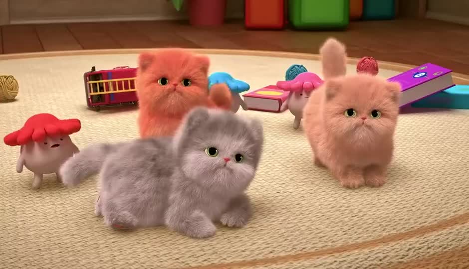 三只调皮的小猫