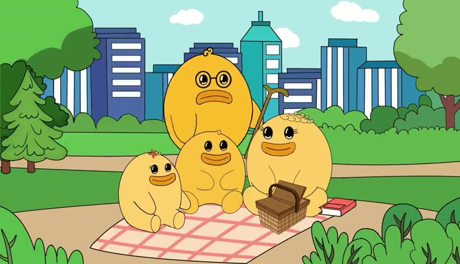 郊游中熟悉的拐杖