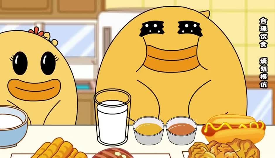 小蜜鸭和妹妹的中西式早餐