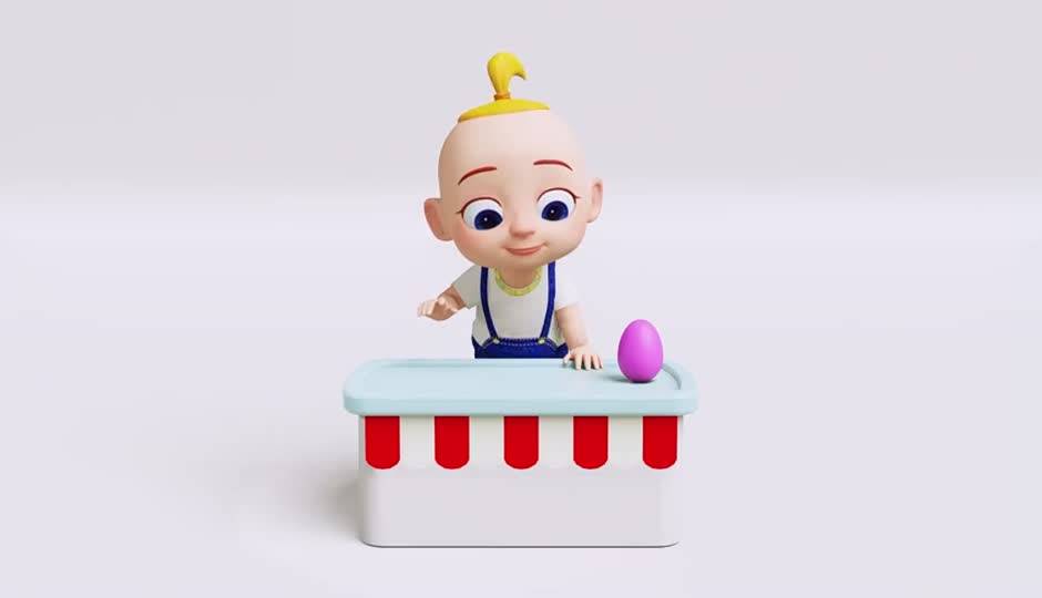 彩色球球、彩色棒棒糖、彩色奇趣蛋、颜色认知动画串烧