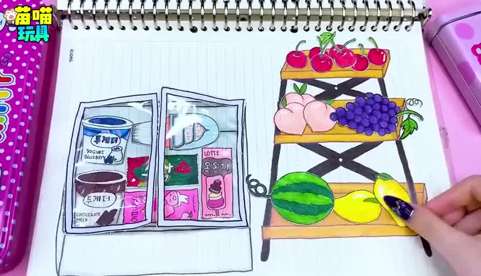 喵喵零食店整理货物 手工DIY