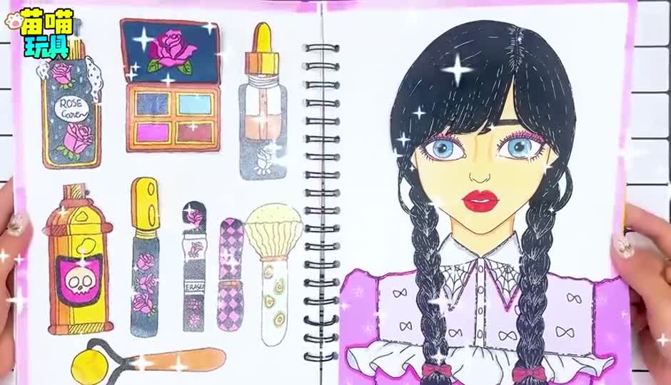 黑色长辫子女孩的华丽变身 快来一起装扮吧