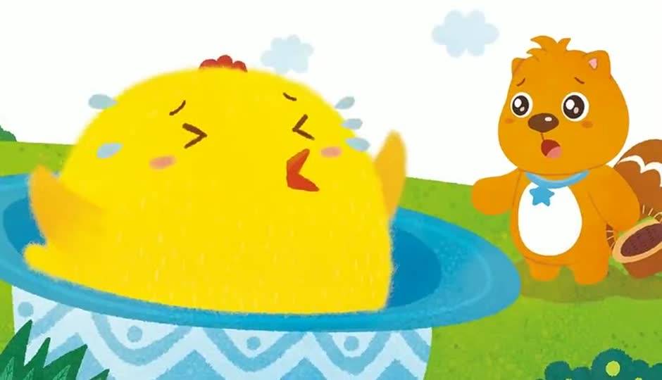 小鸡笑了