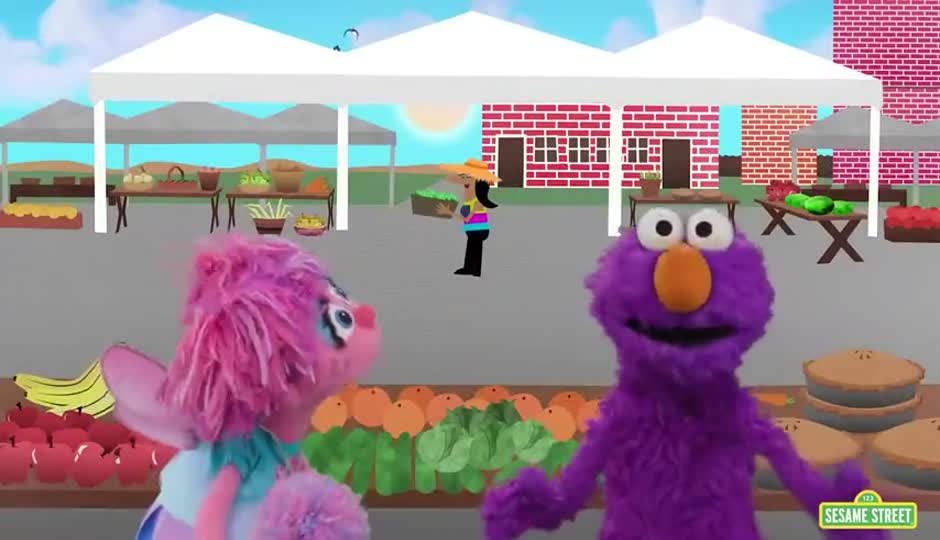Find Purple with Elmo and Abby