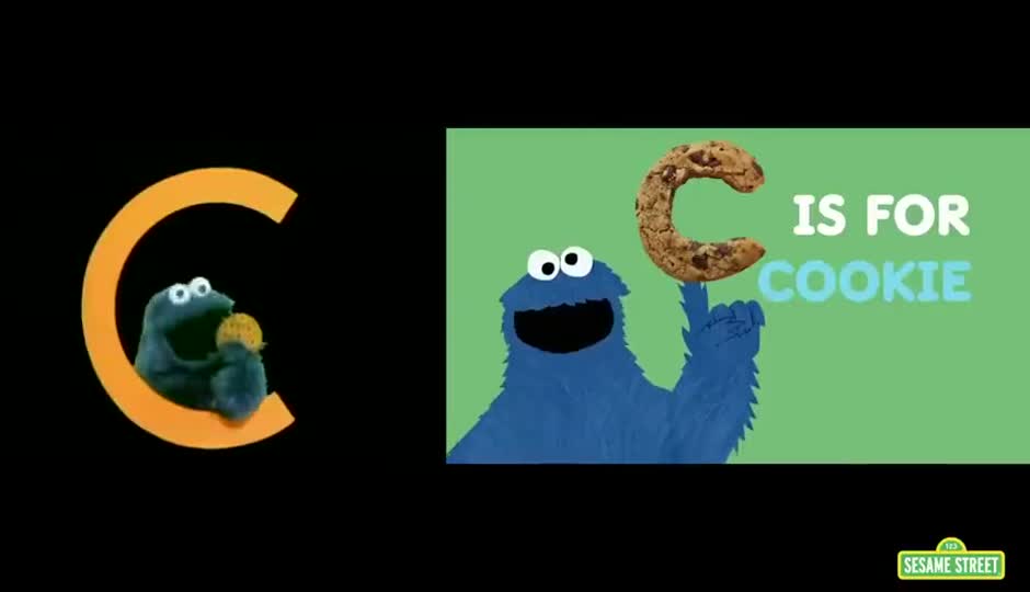 C is for Cookie Side by Side