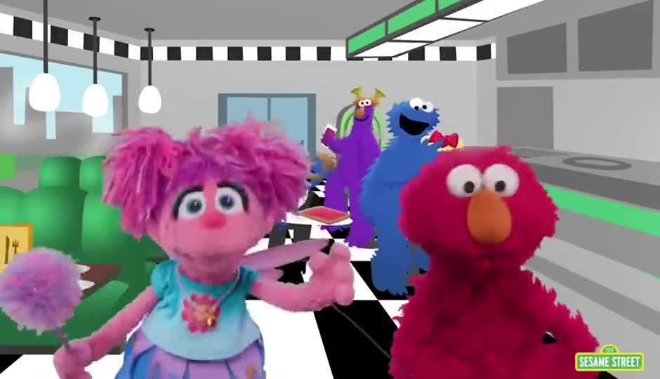 Find Red with Elmo and Abby