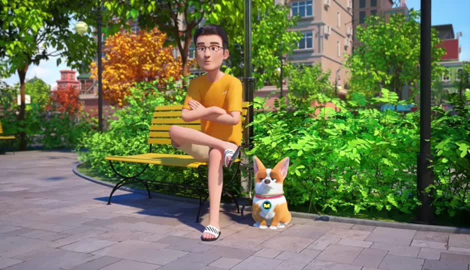 一家遛狗，各有千秋