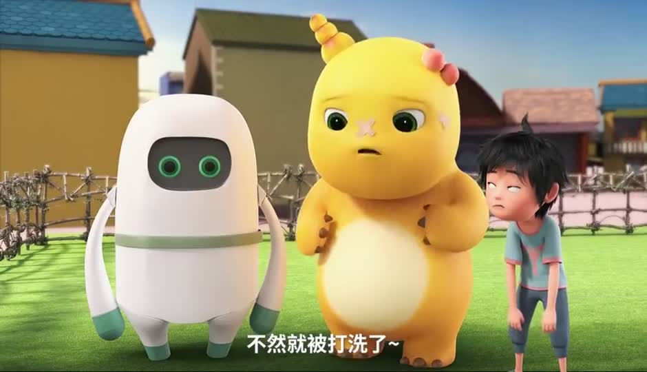 小七发明的机器人太有脾气了，奶龙成为大冤种