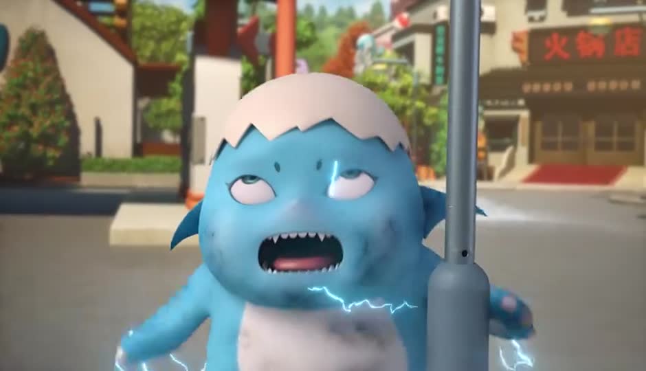 暴暴龙：尝尝我的大电棍！