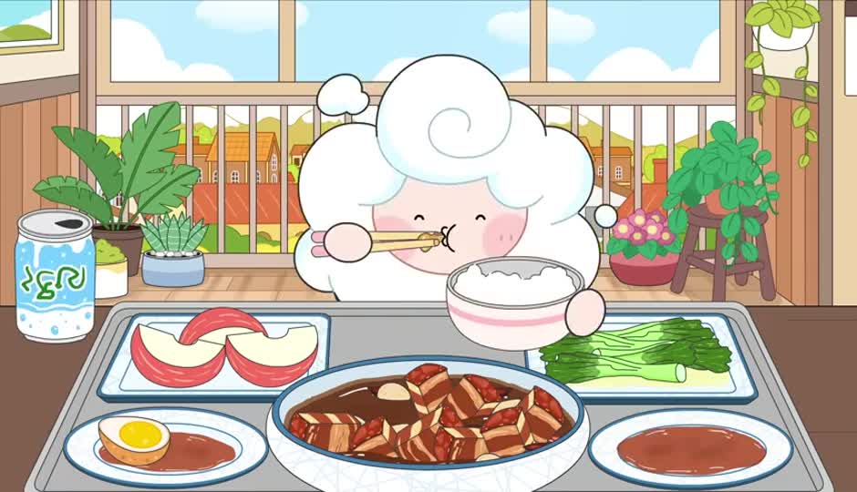 红烧肉配米饭吃非常绝配