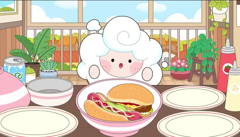 把食材放进碗里摇一摇竟然变出汉堡
