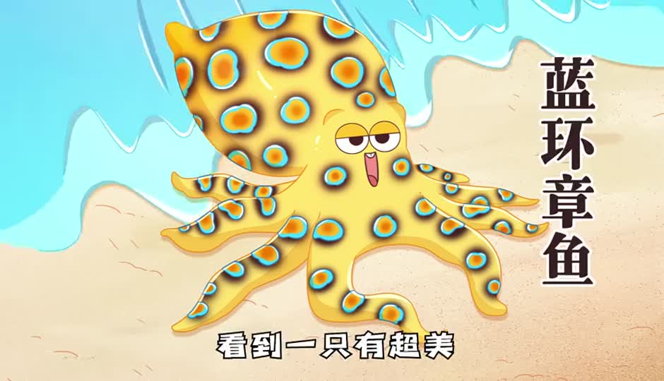 蓝环章鱼
