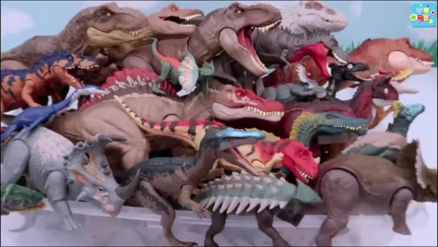 100个恐龙玩具大箱