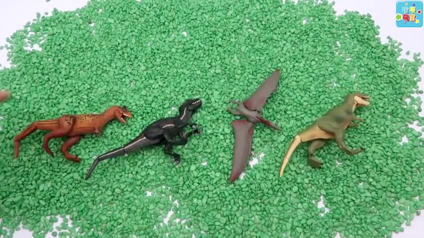 各种恐龙玩具和侏罗纪世界玩具