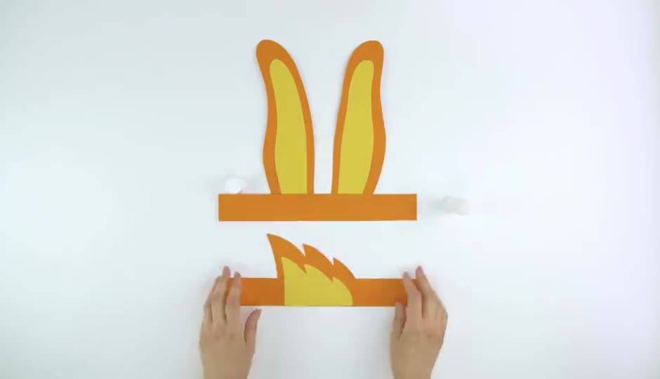 如何制作兔宝的耳朵