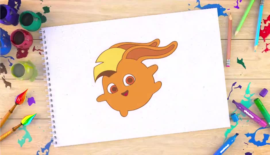 如何画兔宝3