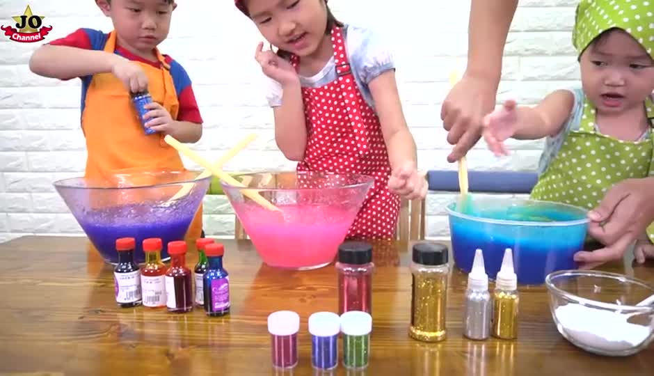 DIY史莱姆挑战！玩具开箱