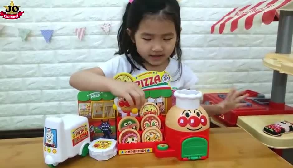 面包超人玩具（披萨外卖店）过家家游戏 真的好有趣喔！