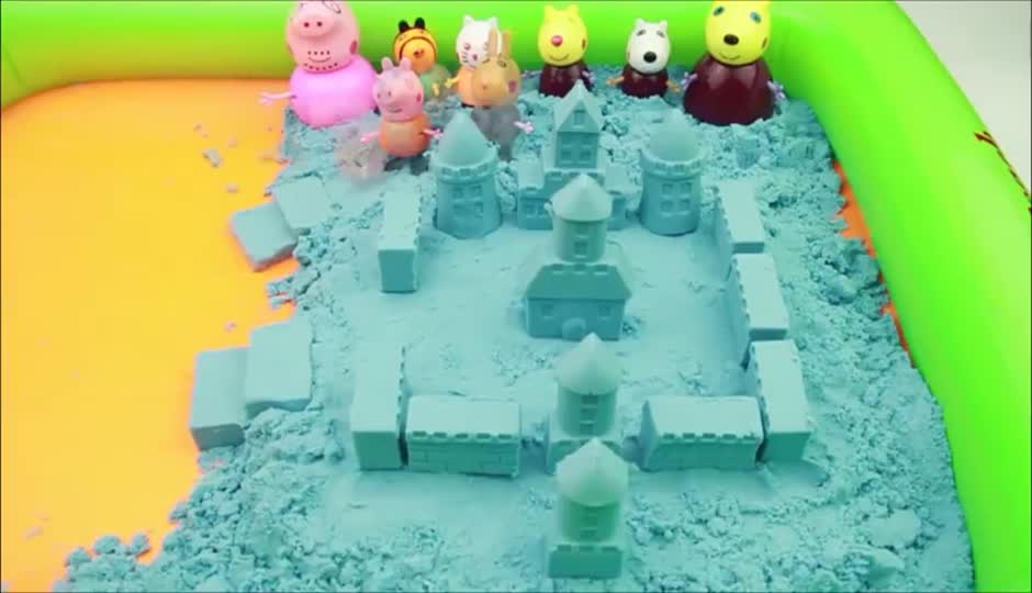 小猪和小兔的城堡建筑和挖掘