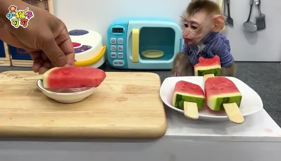 美味的西瓜冰棍