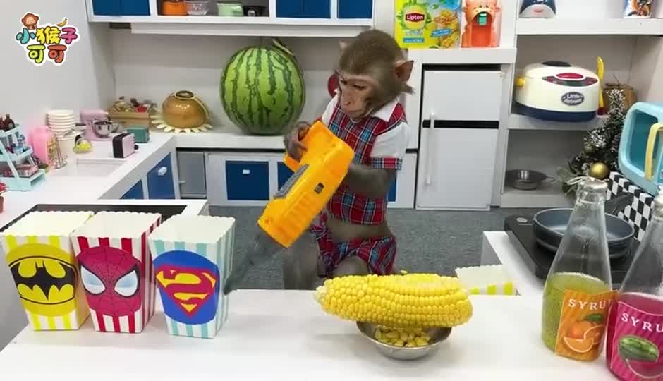 可可吃爆米花